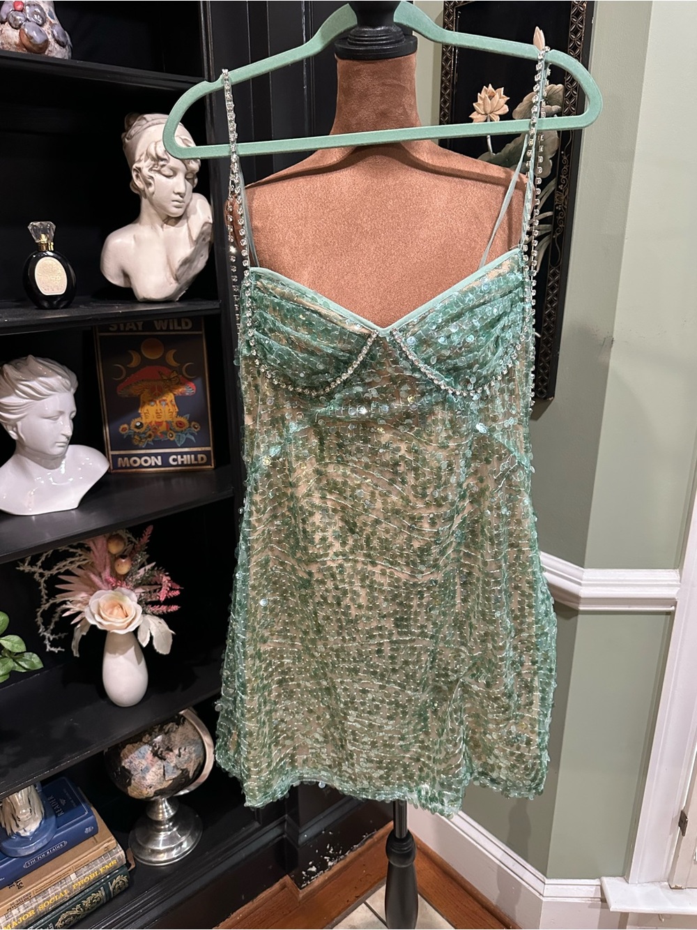 Fashion Nova “Mermaid Kisses” Sequin Mini Dress – Mint – Size XL – NWOT - Picture 2 of 14